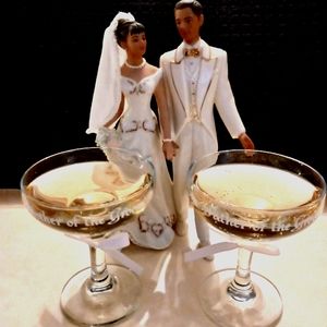 Mother/Father of the Groom Champagne Glasses by Classic Treasure Masters